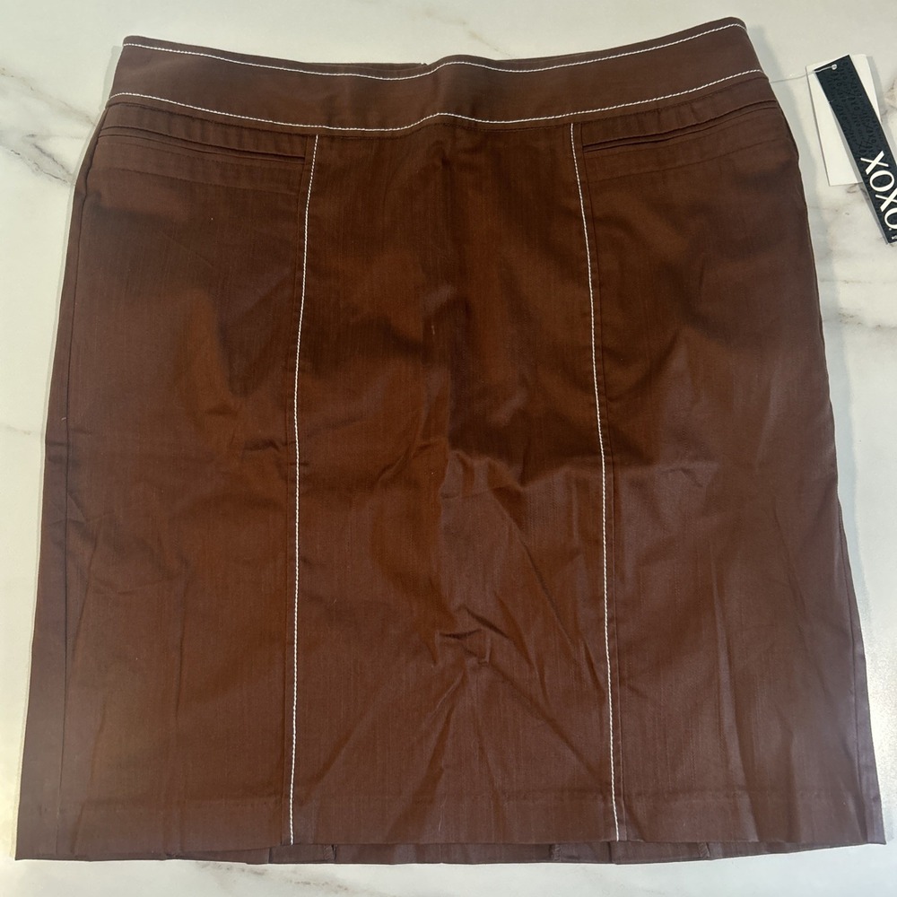 XOXO Brown Skirt 13/14‎ 36x21" New